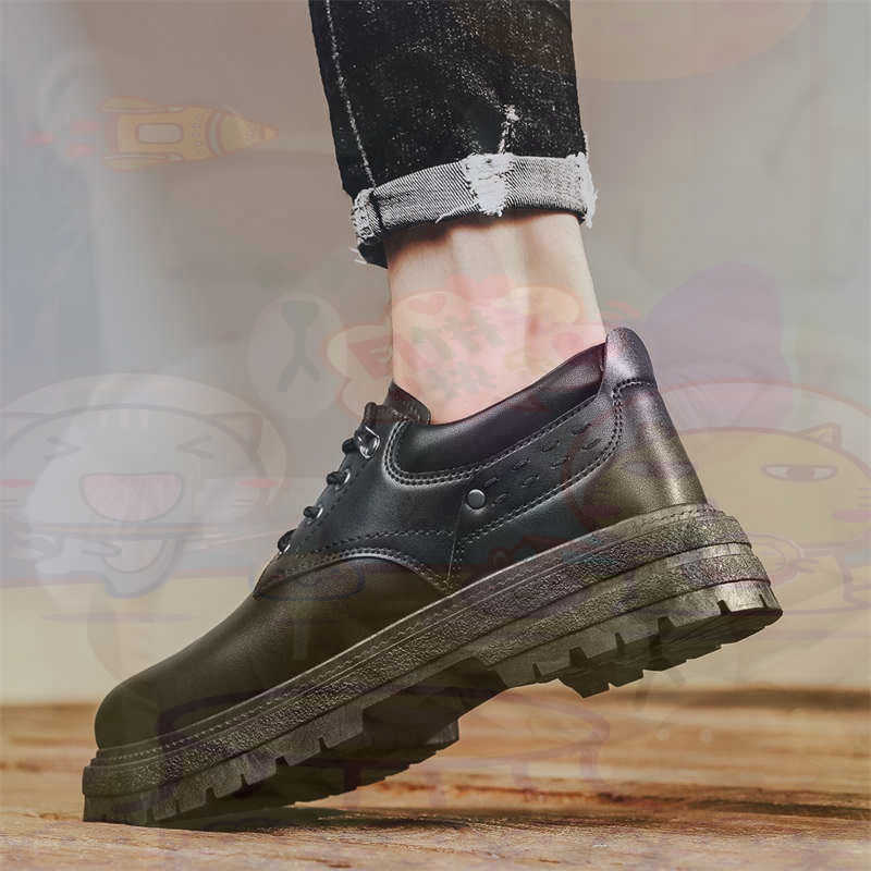 Wedding Party Supply Store - Donker natuurlijk leer Mode-sneakers Tennis Herensneakers