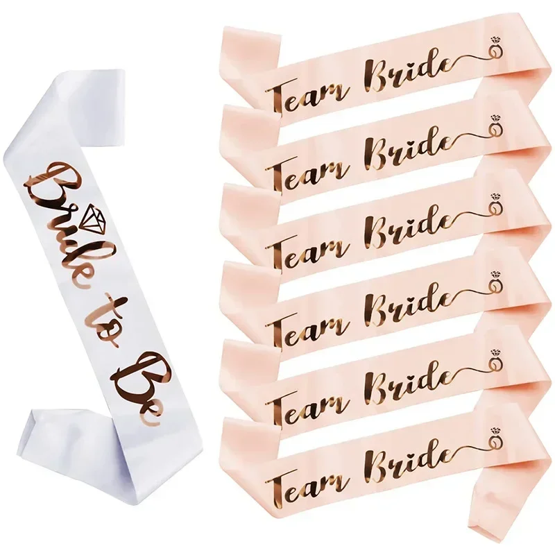 1Set Roségouden Teambruid Om S - Bride Tribe Sash recensie en prijs