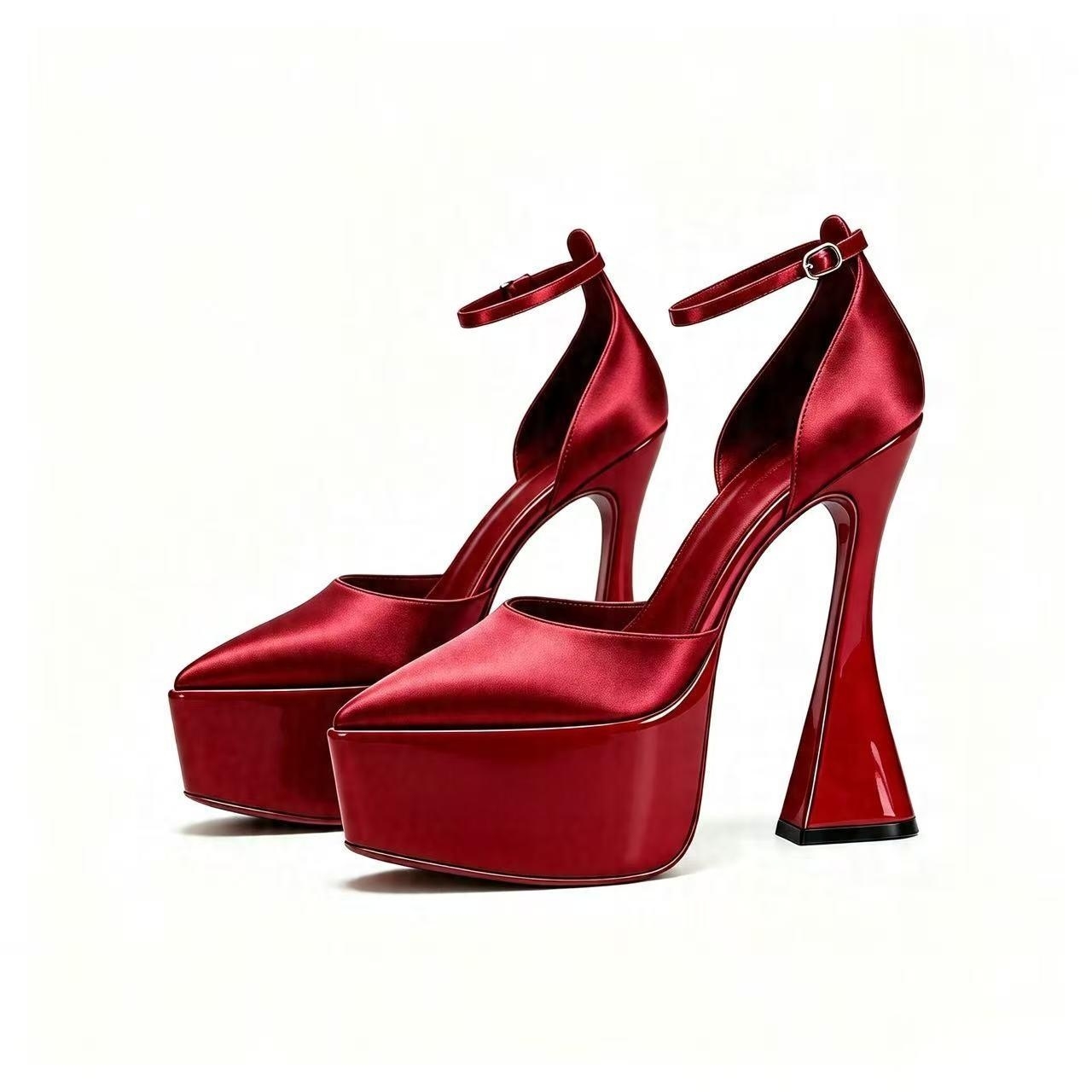 Dames satijnen pumps met spits - Wedding Super recensie en prijs
