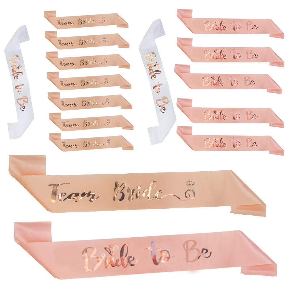 Champagne/Rose Gold Bride To B - Bride Tribe Sash recensie en prijs