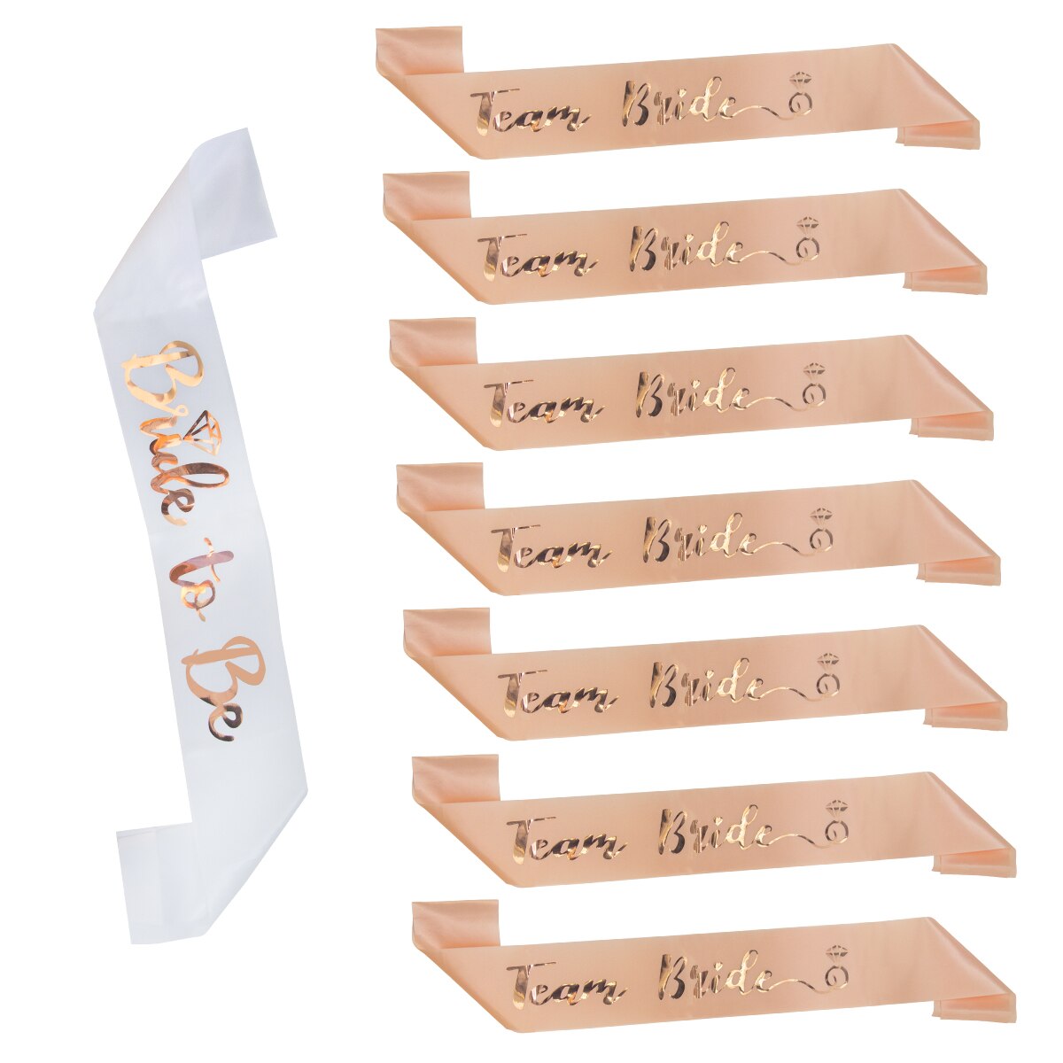 Champagne/Rose Gold Bride To B - Bride Tribe Sash recensie en prijs