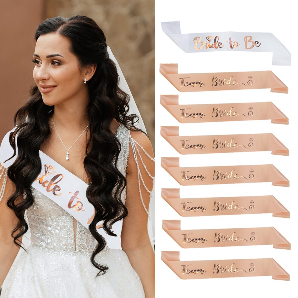 Champagne/Rose Gold Bride To B - Bride Tribe Sash recensie en prijs